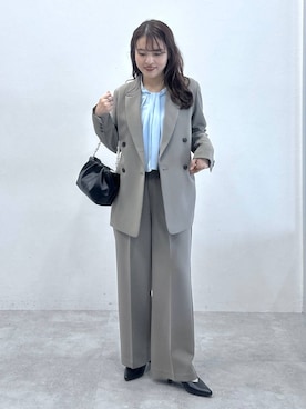 「アイテム（テーラードジャケット）」を使った、Nozomiさん（レディース・160cm・30代）の秋コーディネート