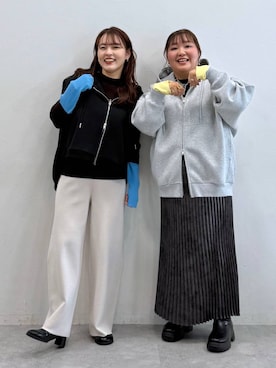 「アイテム（パーカー）」を使った、Nozomiさん（レディース・160cm・30代）の秋コーディネート