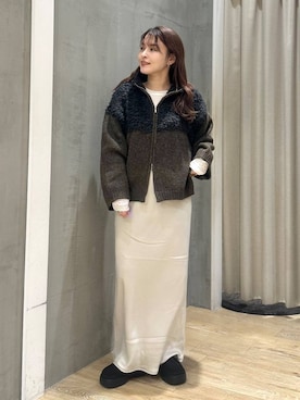 「アイテム（カーディガン/ボレロ）」を使った、Nozomiさん（レディース・160cm・30代）の秋コーディネート