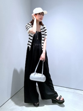 「GALLEST（ギャレスト）のアイテム（ハンドバッグ）」を使った、Renoさん（レディース・154cm）の春コーディネート