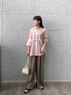 「GALLEST（ギャレスト）のアイテム」を使った、Renoさん（レディース・154cm）の夏コーディネート