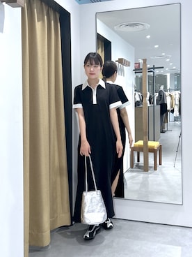 「GALLEST（ギャレスト）のアイテム（ハンドバッグ）」を使った、Renoさん（レディース・154cm）の夏コーディネート