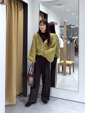 「GALLEST（ギャレスト）のアイテム」を使った、Renoさん（レディース・154cm）の秋コーディネート