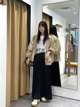 「GALLEST（ギャレスト）のアイテム」を使った、chanren0さん（レディース・154cm）の春コーディネート