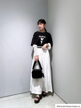 「GALLEST（ギャレスト）のアイテム（ハンドバッグ）」を使った、Renoさん（レディース・154cm）の夏コーディネート