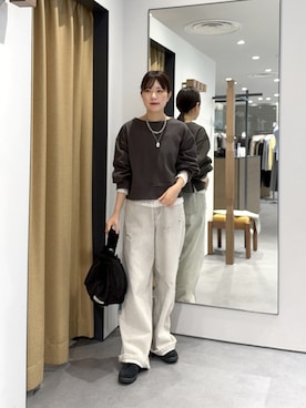 「GALLEST（ギャレスト）のアイテム」を使った、Renoさん（レディース・154cm）の秋コーディネート
