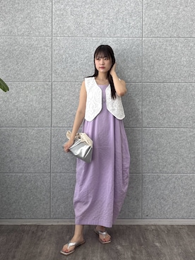 「GALLEST（ギャレスト）のアイテム」を使った、Renoさん（レディース・154cm）の春コーディネート