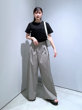 「GALLEST（ギャレスト）のアイテム」を使った、Renoさん（レディース・154cm）の夏コーディネート