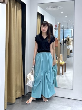 「GALLEST（ギャレスト）のアイテム」を使った、Renoさん（レディース・154cm）の夏コーディネート