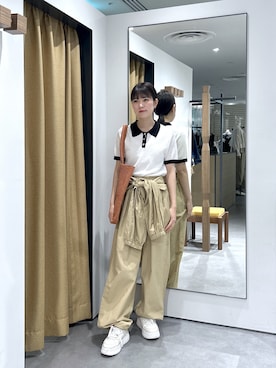 「GALLEST（ギャレスト）のアイテム」を使った、chanren0さん（レディース・154cm）の春コーディネート