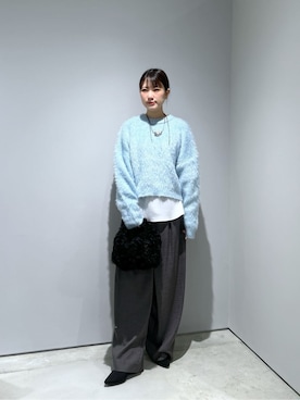 「GALLEST（ギャレスト）のアイテム（ハンドバッグ）」を使った、Renoさん（レディース・154cm）の秋コーディネート
