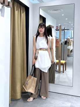 「GALLEST（ギャレスト）のアイテム」を使った、Renoさん（レディース・154cm）の夏コーディネート