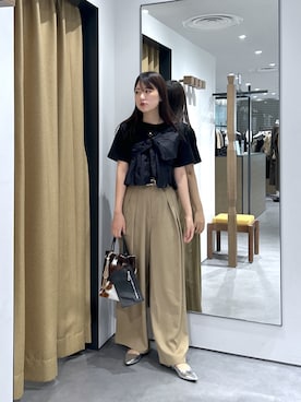 「GALLEST（ギャレスト）のアイテム」を使った、Renoさん（レディース・154cm）の夏コーディネート