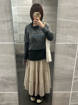 「studio CLIP（スタディオクリップ）のアイテム」を使った、korikoriさん（レディース・166cm）の春コーディネート