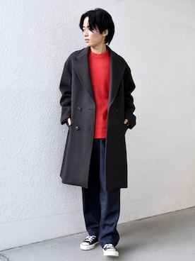 「SHIPS」｜伊早坂さん（メンズ・175cm）の冬コーディネート