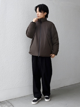 「シップス」｜伊早坂さん（メンズ・175cm）の冬コーディネート