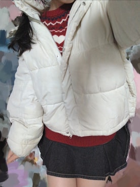 「NICE CLAUP（ナイスクラップ）のアイテム」を使った、世界一のキモさん（レディース・160cm）の冬コーディネート