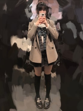 「アイテム（その他トップス）」を使った、世界一のキモさん（レディース・160cm）の冬コーディネート