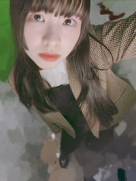 「アイテム（その他トップス）」を使った、世界一のキモさん（レディース・160cm）の秋コーディネート