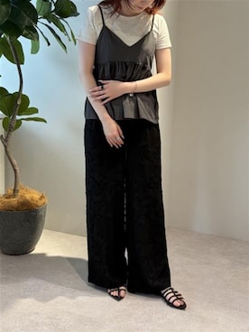 「YENNA（イェンナ）のアイテム」を使った、Sさん（レディース・167cm）の夏コーディネート