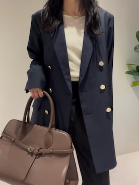 「アイテム（スーツパンツ）」を使った、Sさん（レディース・162cm）の冬コーディネート