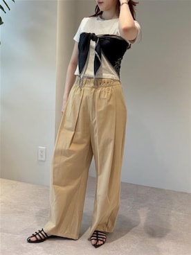「YENNA（イェンナ）のアイテム」を使った、Sさん（レディース・167cm）の夏コーディネート