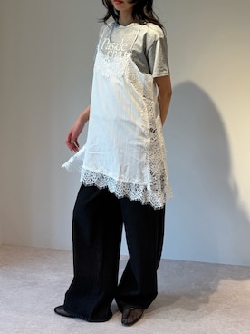 「each（イーチ）のアイテム」を使った、Sさん（レディース・162cm）の夏コーディネート