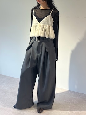 「Bonjour Sagan（ボンジュールサガン）のアイテム」を使った、Sさん（レディース・162cm）の春コーディネート