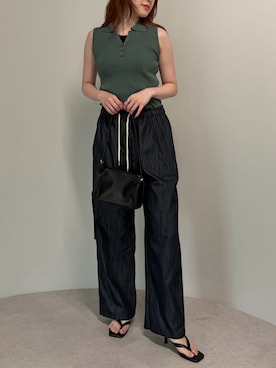 「each（イーチ）のアイテム」を使った、Sさん（レディース・167cm）の夏コーディネート