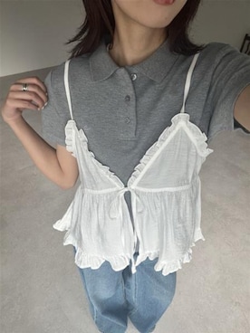 「YENNA（イェンナ）のアイテム」を使った、Sさん（レディース・162cm）の夏コーディネート