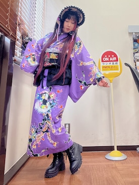 「アイテム（その他ヘアアクセサリー）」を使った、arisakahellcatさん（レディース・150cm）の夏コーディネート