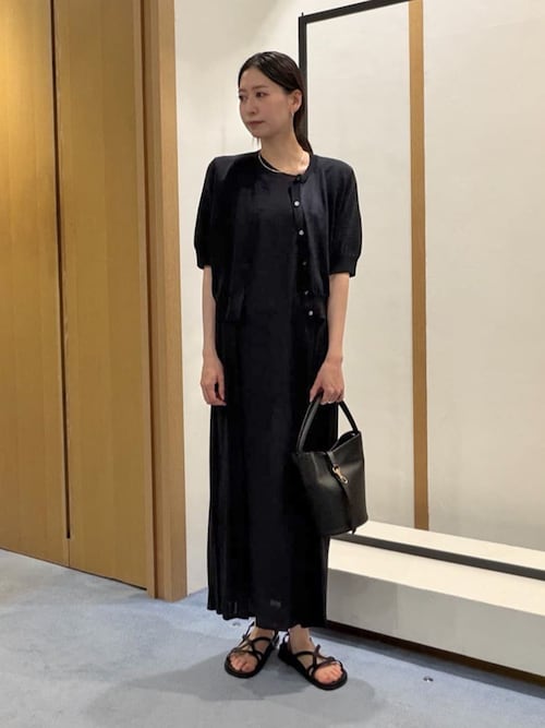 ■新品 GALERIE VIE ウォッシャブルレーヨン Aラインワンピース GALERIE VIE（ギャルリー ヴィー） ワンピース ウォッシャブルレーヨン