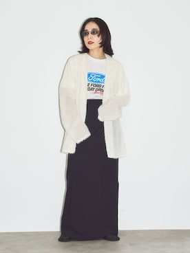 「CITYSHOP（シティーショップ）の2WAY CAMI DRESS：ワンピース（ワンピース、ブラック系）」を使った、MINNYさんの夏コーディネート