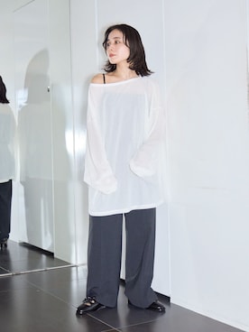 「CITYSHOP」｜MINNYさん（レディース・155cm）の春コーディネート
