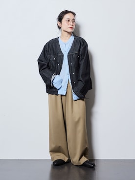 「Wrangler（ラングラー）のアイテム」を使った、MINNYさん（レディース・155cm）の秋コーディネート