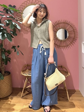 「bijorie（ビジュリィ）のアイテム」を使った、egaotokuiさん（レディース・170cm）の夏コーディネート