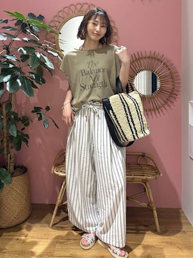 egaotokuiさん（レディース・170cm）の夏コーディネート