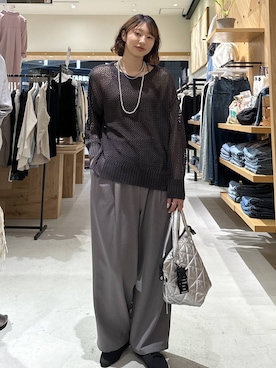 「BAYFLOW（ベイフロー）のアイテム（アクセサリー）」を使った、egaotokuiさん（レディース・170cm）の春コーディネート