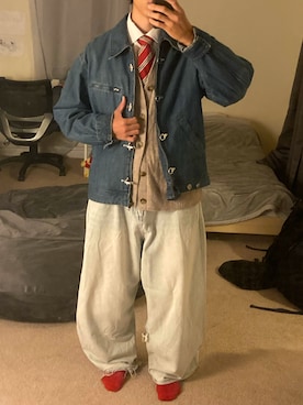 「アイテム（その他アウター）」を使った、ali298さん（メンズ・180cm）の春コーディネート