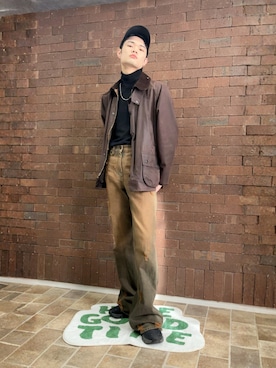 「VARZAR（バザール）のアイテム」を使った、Igami Kouさん（メンズ・180cm）の冬コーディネート