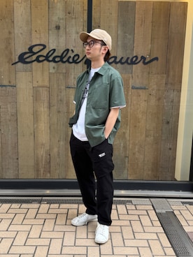 「Eddie Bauer（エディーバウアー）のアイテム」を使った、EDDIE BAUER@仙台アエル店さん（メンズ・170cm）の夏コーディネート