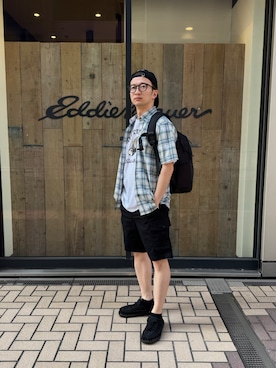 「Eddie Bauer（エディーバウアー）のアイテム」を使った、EDDIE BAUER@仙台アエル店さん（メンズ・170cm）の夏コーディネート