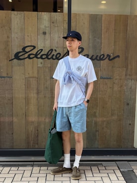 EDDIE BAUER@仙台アエル店さん(メンズ・177cm)の夏コーディネート