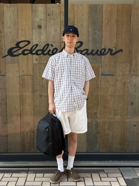 「Eddie Bauer（エディーバウアー）のアイテム」を使った、EDDIE BAUER@仙台アエル店さん（メンズ・177cm）の夏コーディネート