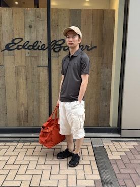 「Eddie Bauer（エディーバウアー）のアイテム」を使った、EDDIE BAUER@仙台アエル店さん（メンズ・170cm）の夏コーディネート