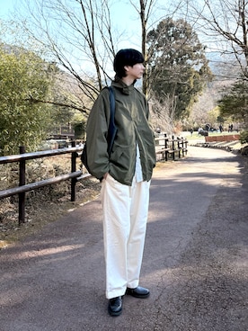 「A.P.C.（アーペーセー）のアイテム」を使った、Tomoさん（メンズ・185cm）の冬コーディネート