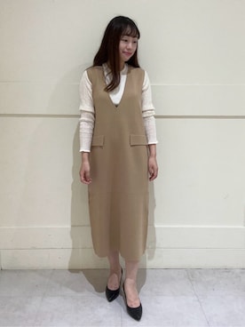 「UNTITLED（アンタイトル）のアイテム（パンプス）」を使った、サキさん（レディース・155cm）の夏コーディネート