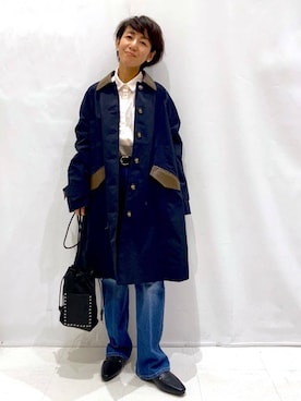 「OPAQUE.CLIP（オペークドットクリップ）のアイテム」を使った、Bonさん（レディース・152cm）の冬コーディネート