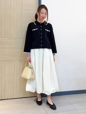 「COUP DE CHANCE（クードシャンス）のアイテム」を使った、nanaさん（レディース・158cm）の春コーディネート