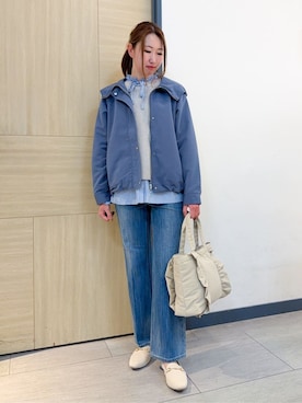 「Airpapel（エアパペル）のアイテム」を使った、nanaさん（レディース・158cm）の冬コーディネート